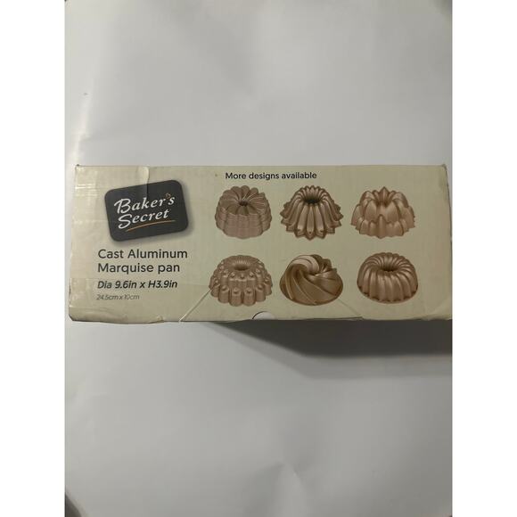 Cast Aluminum Marquise pan Bakers Secrete baking Mould for creative Cakes. NEW - Picture 5 of 10